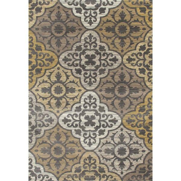 Art Carpet 4 X 6 Ft. Arabella Collection Tilework Woven Area Rug, Yellow 841864101000